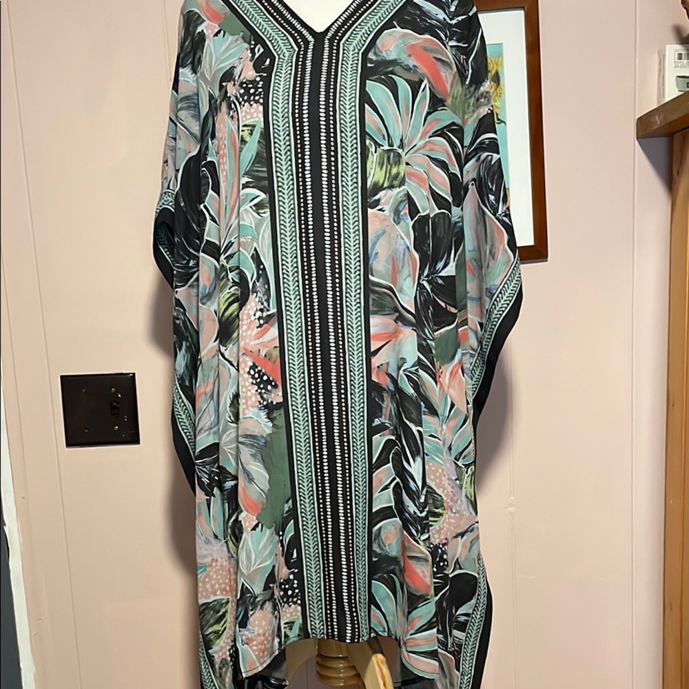 Belle by Kim Gravel Multicolor Patterned Dress